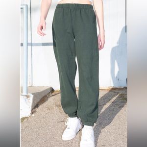 brandy melville rosa sweats dark green